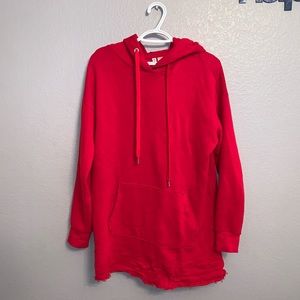Long sweater hoodie